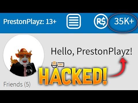 HACKING PRESTONPLAYZ ROBLOX ACCOUNT! **CAUGHT!**