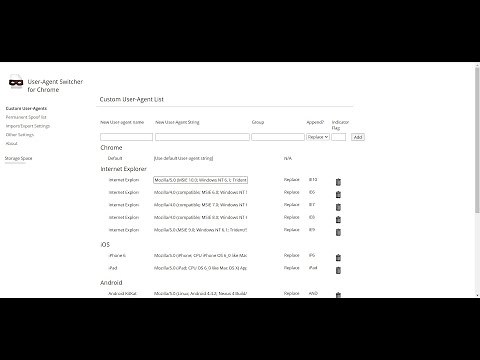 User-Agent Switcher for Chrome