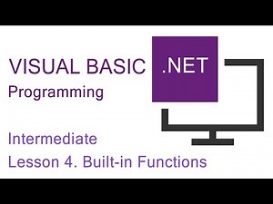 Mind Luster - Learn VB NET Programming Intermediate Lesson 4 Built in Functions