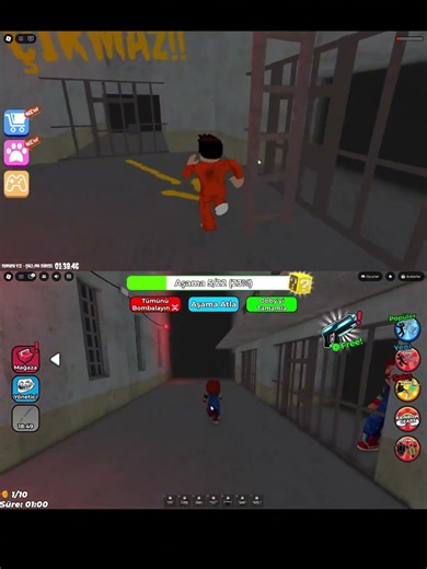 ROBLOX SIREN COP'S!! #roblox #robloxescapeobby #barryprisonrun