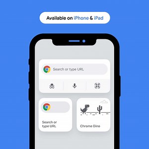 Search, open a new tab, scan a QR code, or take a break in Chrome with the newest widgets for iPhone and iPad 🦖 See more about the widgets and other iOS tips & tricks: https://goo.gle/34HH3dp | Google Chrome
