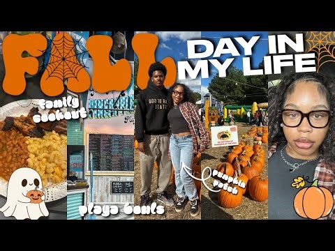 FALL DAY IN MY LIFE VLOG🎃| pumpkin patch, ebook release date?👀, mall run, family cookout, etc!