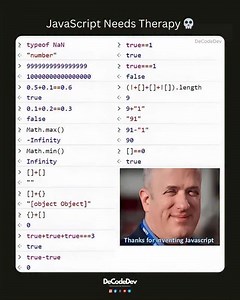 3.6K views · 166 reactions | Just when you thought you understood JavaScript...  @de.code.dev Learn Coding Frontend development, web development, HTML, CSS, JavaScript, React, Python #webdev #frontenddev #learntocode #javascript #reactjs #codinglife #tv | De.code.dev | Facebook