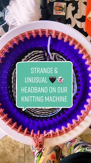 Unique Knitting Machine Tutorial for Beetlejuice Fans