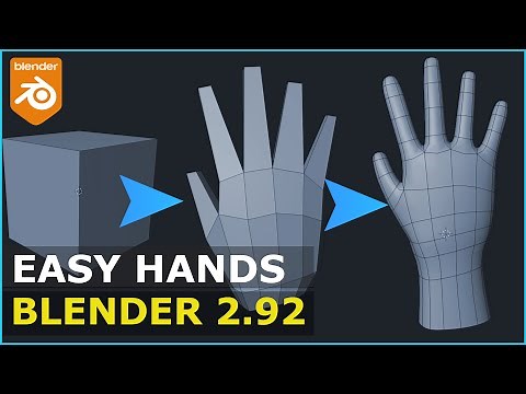 Tutorial: EASY Hands In Blender - Beginners
