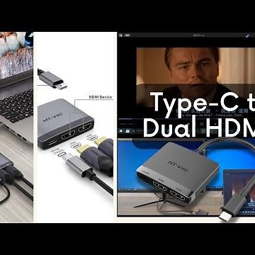 How to Use a Type-C to Dual HDMI Adapter? - Support both Windows and Mac OS.