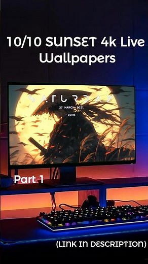 Sunset 4k Live Wallpapers | WallArtz | Free to Download