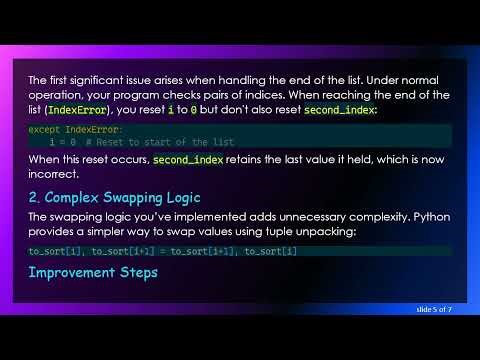 Solving the Bubble Sort Dilemma in Python