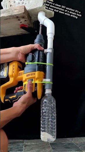 Drilling Dust Hack: How to Drill into Concrete with ZERO Mess (DIY Dust Collector)