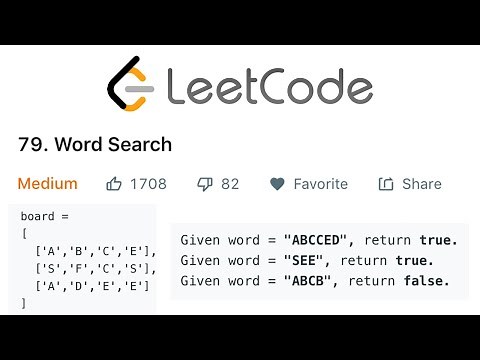 LeetCode Word Search Solution Explained - Java