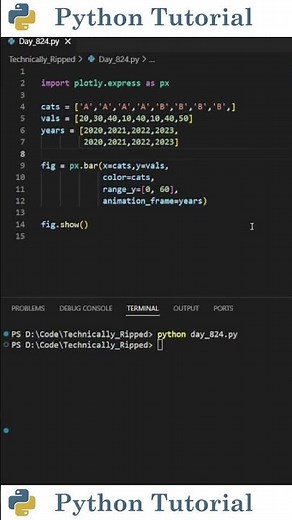 How to Animate Charts with Plotly Express | Python Tutorial