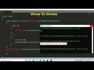 throw and throws program in java | Learn Coding