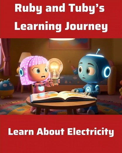 Ruby and Tuby’s Learning Journey | Learn About Electricity #kidssongs #forkids #nuseryrhymes #shorts