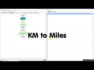 Flowgorithm Convert Kilometres to Miles