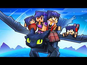 Having a DRAGON TRAINER FAMILY in Minecraft!