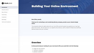 This [Free] Network Design Proposal Template Won $7.2M of Business