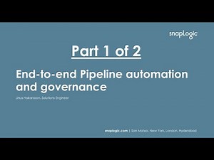 Pipeline automation and governance - Part 1