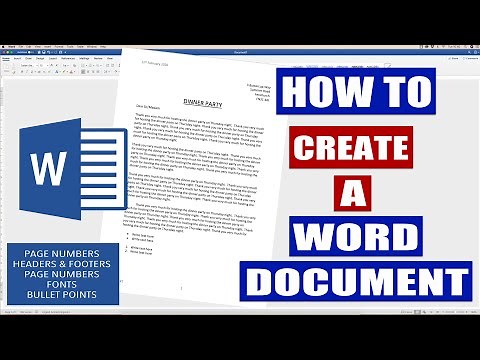 How to create a word document | Microsoft Word Tutorial (2020)