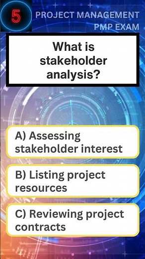 PMP Exam Quiz: What is stakeholder analysis?