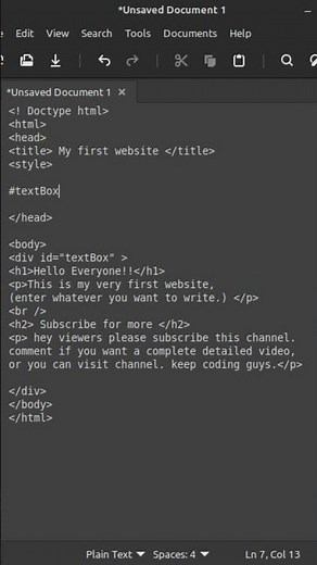 Create a Simple Website Using Notepad | Easy HTML and CSS Tutorial for Beginners. Subscribe.
