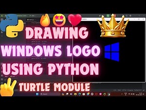 Drawing The Windows Logo Step-by-step | Python Turtle Tutorial #python