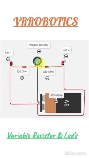 Variable Resistor & Leds #arduino #school #education #science #art #engineering #programming #robot
