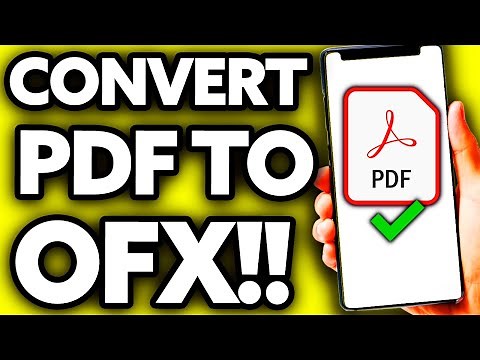How To Convert PDF to OFX [Very EASY!]