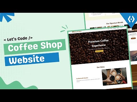 Build a Coffee Website Using HTML, CSS & JavaScript Projects | Frontend Web Development Live Stream