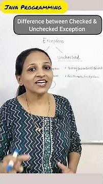 Checked Vs. Unchecked Exceptions in Java