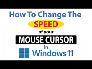 How To Change The Mouse Cursor Speed In Windows 11 👍