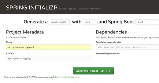 Spring Boot Logging Example - SLF4j, Logback and LOG4j2