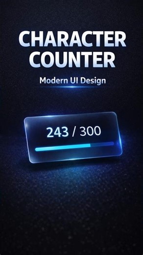 Character Counter Using JavaScript | Live Typing Count #coding #shorts