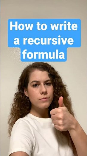 How to write a recursive formula | Algebra #shorts
