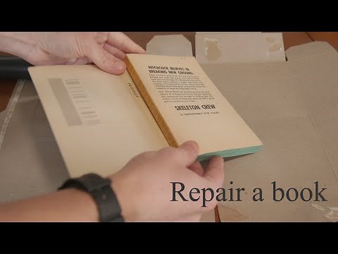 Repairing a paperback book