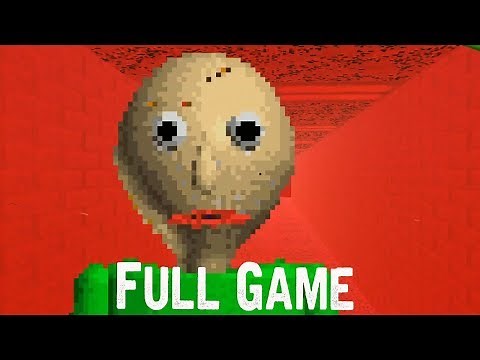 Baldi's Basics in Education and Learning Full Game & ENDING Gameplay (Free indie horror Game)