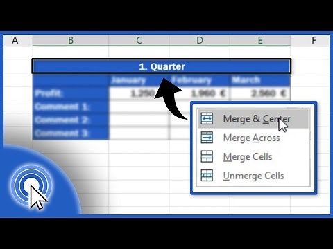 How to Merge Cells in Excel
