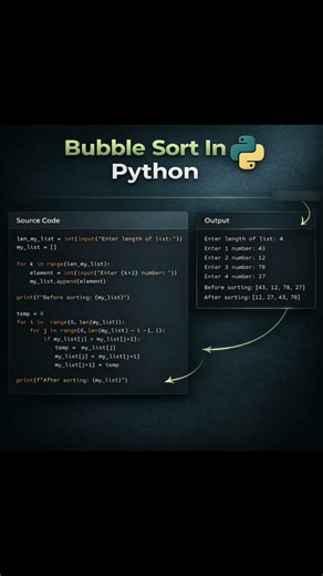 Bubble Short In Python