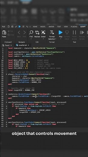Roblox Studio: Sprinting Script Tutorial for Beginners