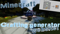Custom crafting recipes GENERATOR in Vanilla Minecraft - One command Block Minecraft Map