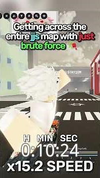 Getting across the map with only Brute Force #roblox #jjs #jujutsushenanigans