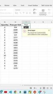 Data Validation in Excel | How to Use Data Validation in Excel | Data Validation