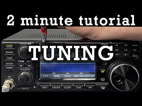 2 Minute Tutorial: Internal Antenna Tuning on Icom 7300