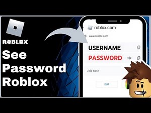 How To See Your Password In Roblox Easy