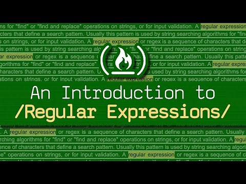 Learn Regular Expressions (Regex) - Crash Course for Beginners