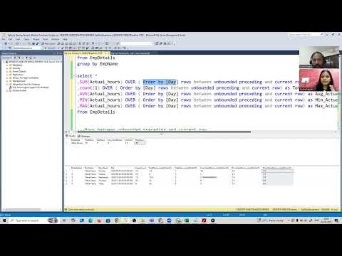 Sql Live Training Session 22 Windows Aggregate Function part-2