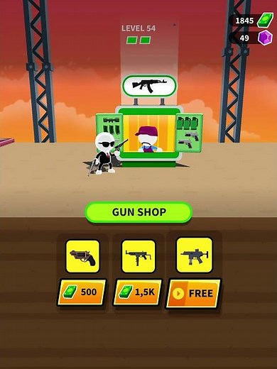 Johnny Trigger - Level 54 Walkthrough | Epic Slow-Mo Headshots! 💥