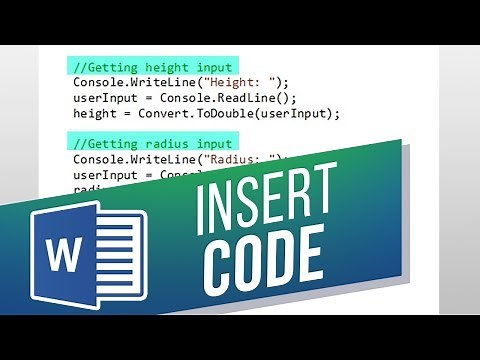 How to Insert Code Snippet in Word