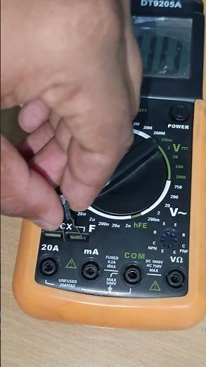 How to Test a Capacitor with Multimeter | 100% Real Result ⚡ | Easy Electronics Trick #shorts