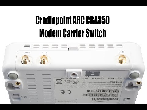 Multiband Cradlepoint Modem Carrier Switch