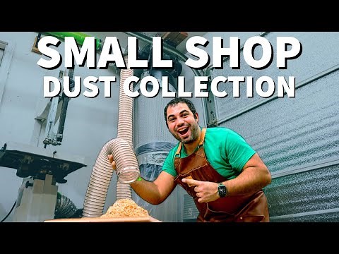 Easy Dust Collection System for any Small Shop! Basics and Setup Wall Mounted - Woodworking